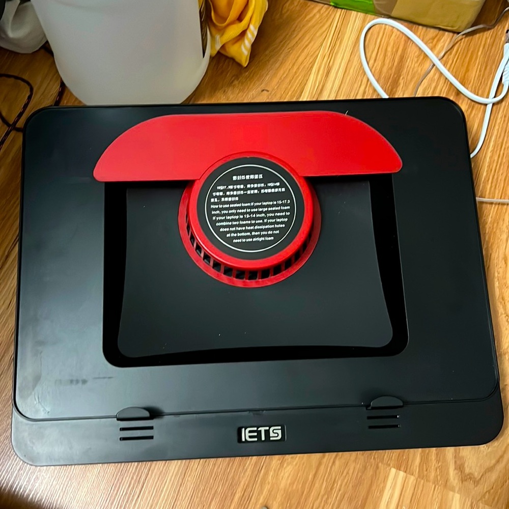 IETS GT500 V2 Powerful Turbo-Fan (5000 RPM) RGB Laptop Cooling Pad